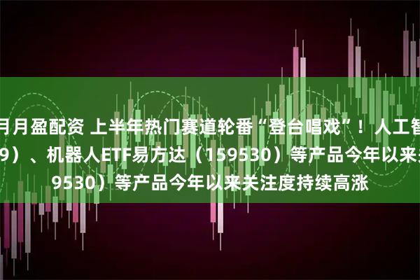 月月盈配资 上半年热门赛道轮番“登台唱戏”！人工智能ETF（159819）、机器人ETF易方达（159530）等产品今年以来关注度持续高涨