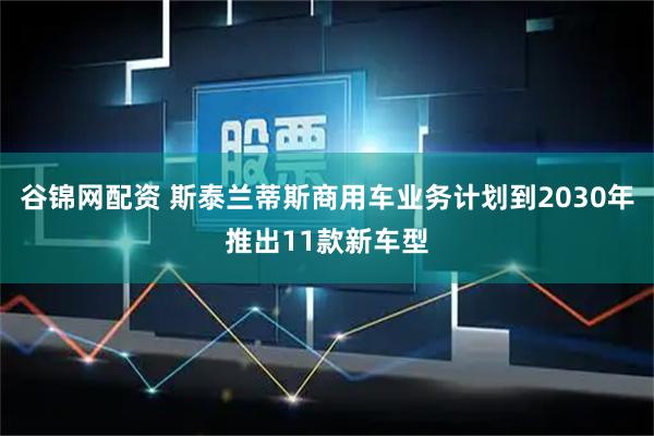 谷锦网配资 斯泰兰蒂斯商用车业务计划到2030年推出11款新车型